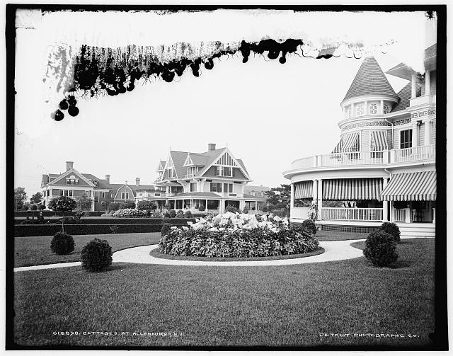 Early Victorian-era cottages at Allenhurst, New Jersey, c. 1900–1905